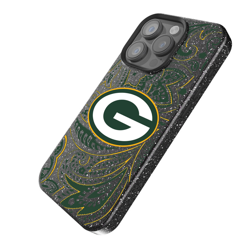 Green Bay Packers Paisley iPhone Bling Phone Case Iso.Jpg