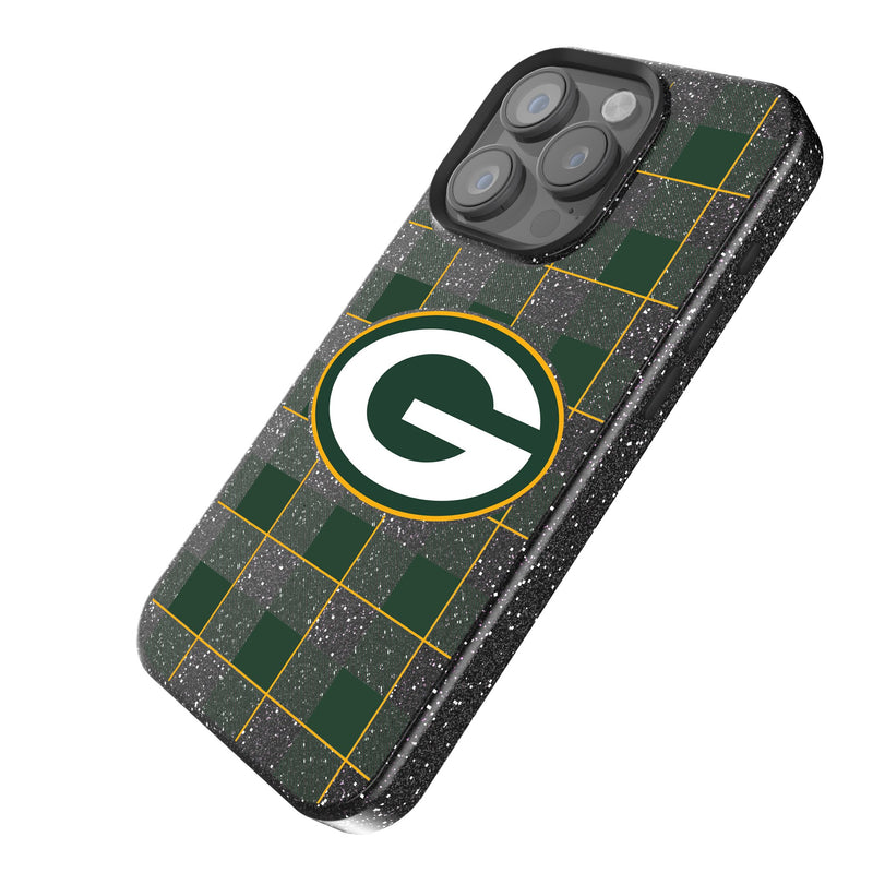 Green Bay Packers Plaid iPhone Bling Phone Case Iso.Jpg