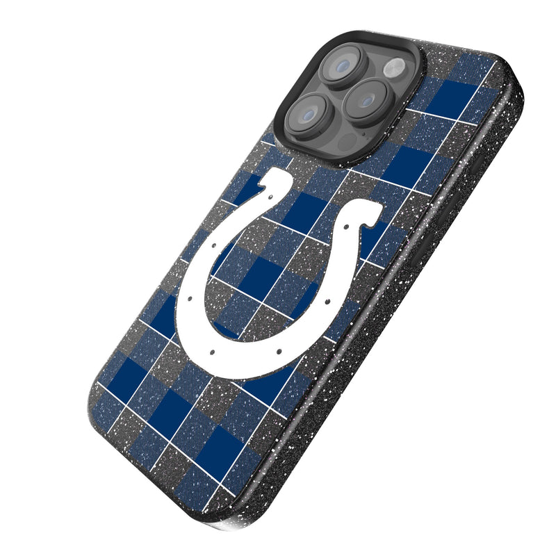 Indianapolis Colts Plaid iPhone Bling Phone Case Iso.Jpg