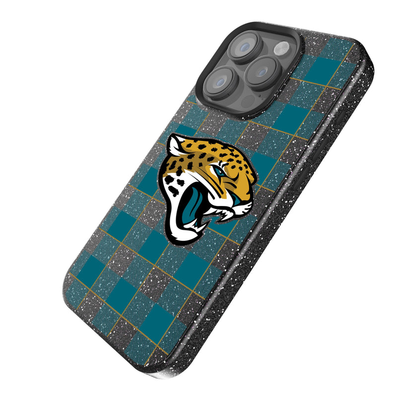 Jacksonville Jaguars Plaid iPhone Bling Phone Case Iso.Jpg