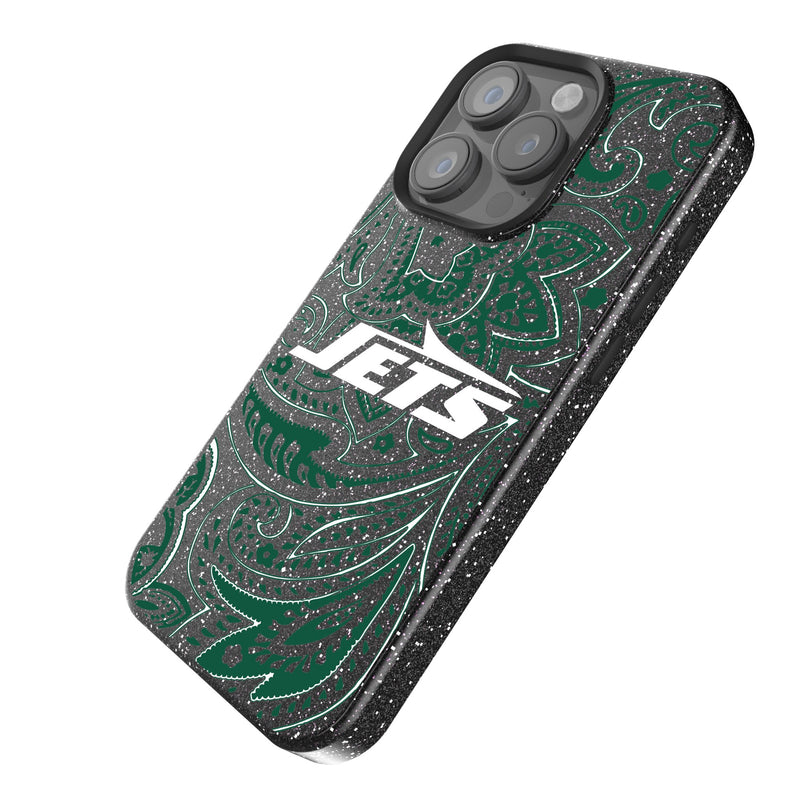 New York Jets Paisley iPhone Bling Phone Case Iso.Jpg