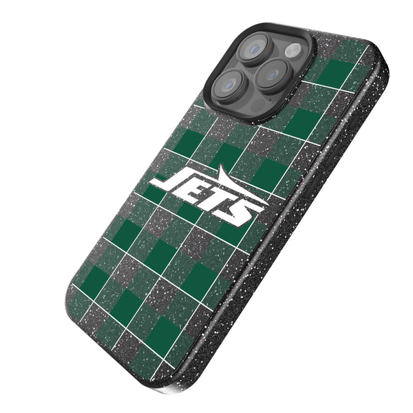 New York Jets Plaid iPhone Bling Phone Case Iso.Jpg