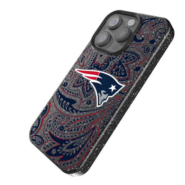 New England Patriots Paisley iPhone Bling Phone Case Iso.Jpg