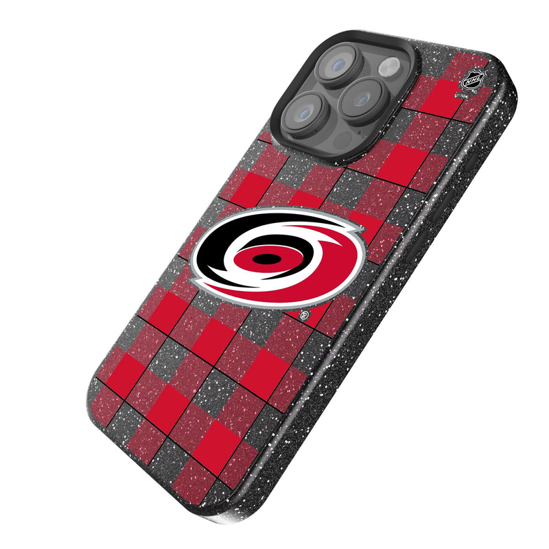 Carolina Hurricanes Plaid iPhone Bling Phone Case Iso.Jpg