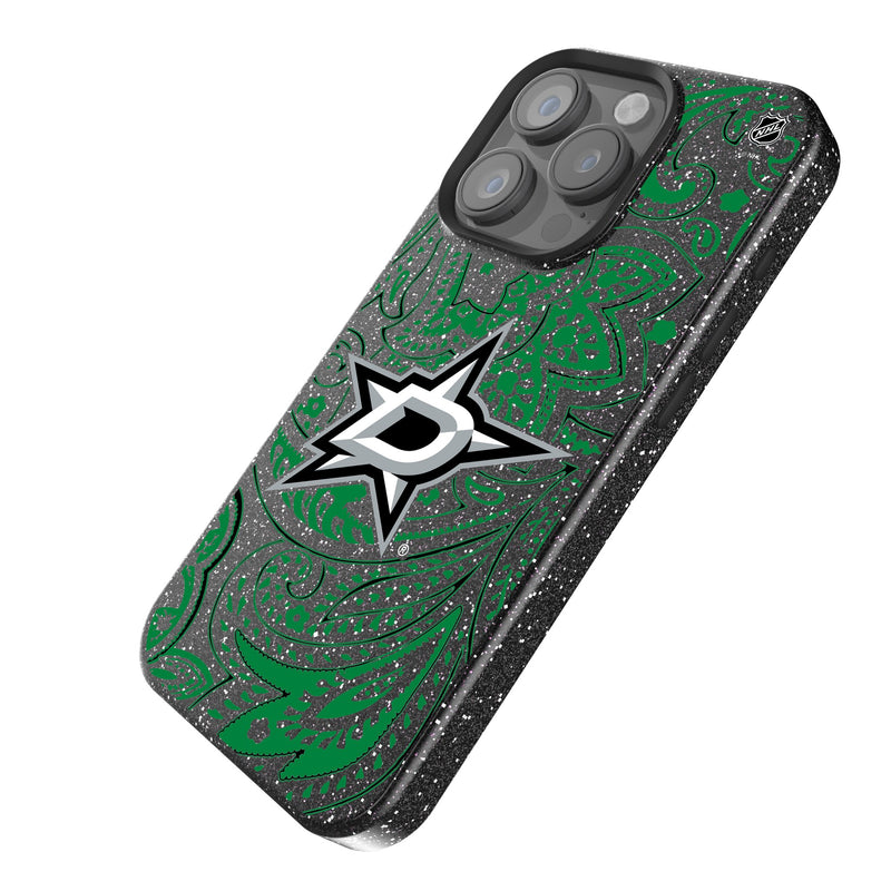 Dallas Stars Paisley iPhone Bling Phone Case Iso.Jpg