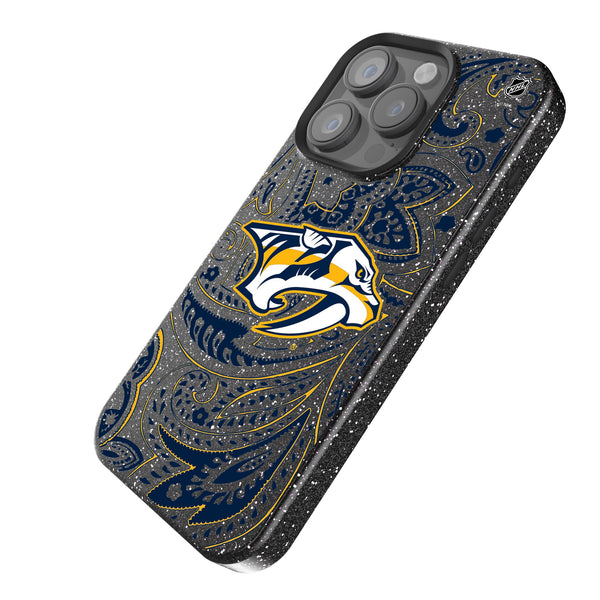 Nashville Predators Paisley iPhone Bling Phone Case Iso.Jpg