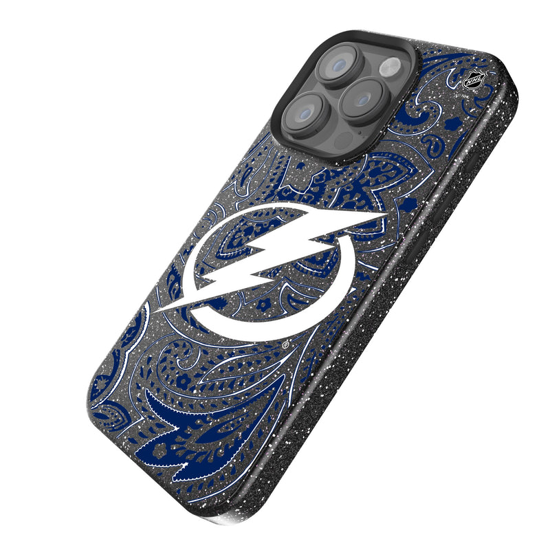 Tampa Bay Lightning Paisley iPhone Bling Phone Case Iso.Jpg