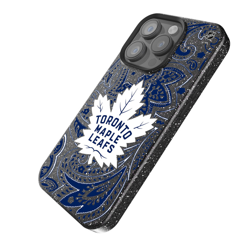 Toronto Maple Leafs Paisley iPhone Bling Phone Case Iso.Jpg