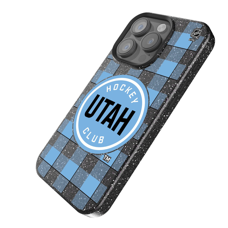 Utah Hockey Club Plaid iPhone Bling Phone Case Iso.Jpg