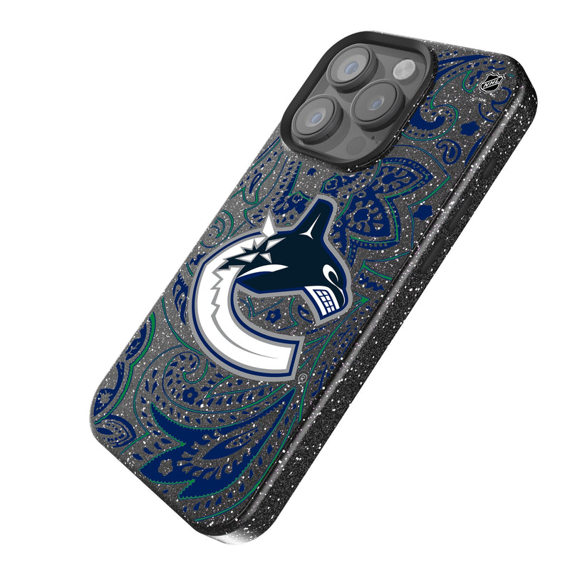 Vancouver Canucks Paisley iPhone Bling Phone Case Iso.Jpg