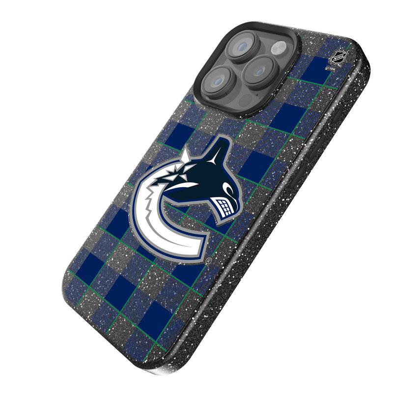 Vancouver Canucks Plaid iPhone Bling Phone Case Iso.Jpg