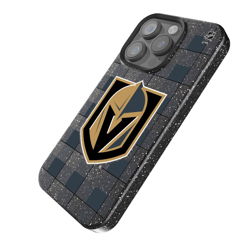 Vegas Golden Knights Plaid iPhone Bling Phone Case Iso.Jpg