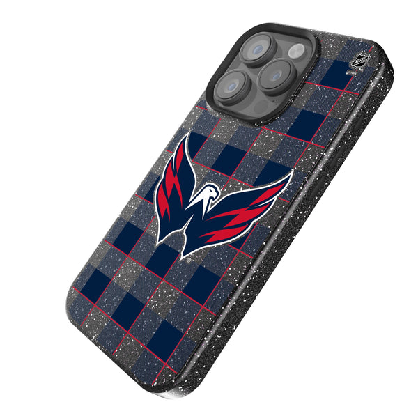 Washington Capitals Plaid iPhone Bling Phone Case Iso.Jpg