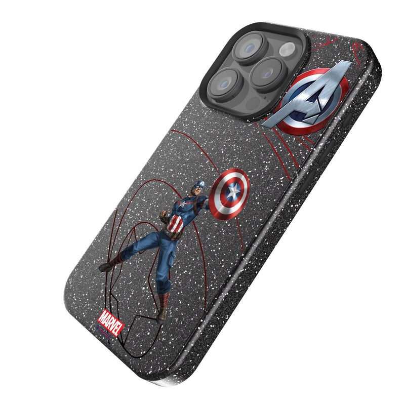 Marvel Avengers Captain America MechLine iPhone Bling Phone Case Iso.Jpg