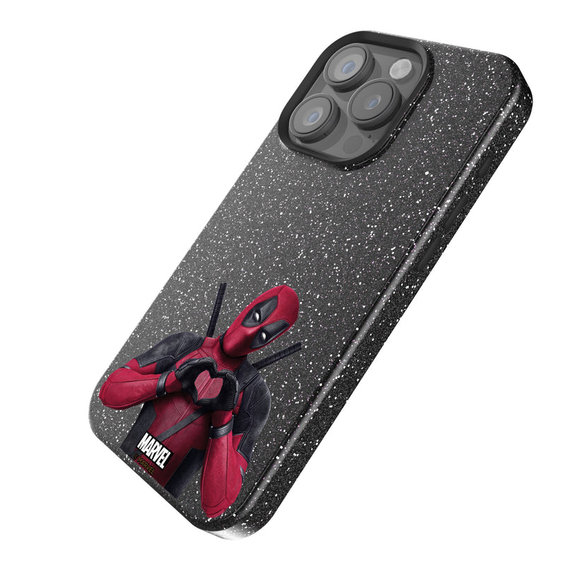 Marvel Deadpool Badge iPhone Bling Phone Case Iso.Jpg