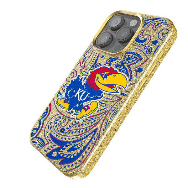 University of Kansas Jayhawks Paisley iPhone Bling Phone Case Iso.Jpg