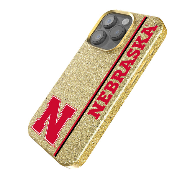 University of Nebraska Huskers Block N Sidebar iPhone Bling Phone Case Iso.Jpg