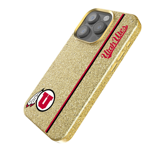 University of Utah Utes Sidebar iPhone Bling Phone Case Iso.Jpg