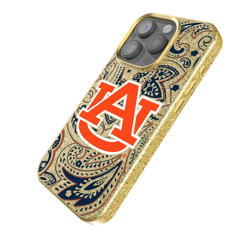 University of Auburn Tigers Paisley iPhone Bling Phone Case Iso.Jpg