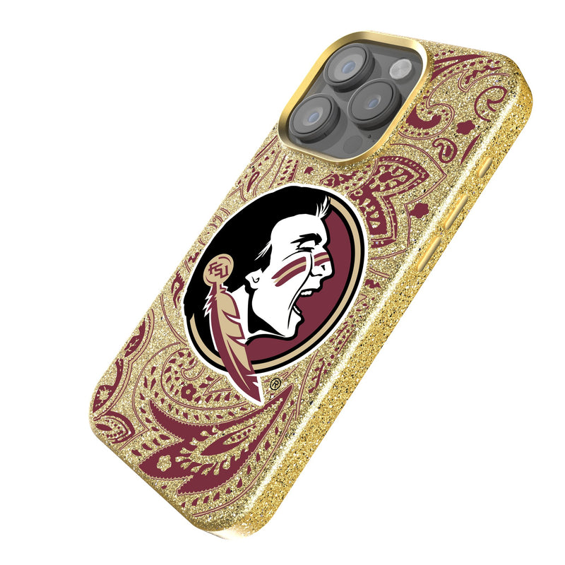 Florida State University Seminoles Paisley iPhone Bling Phone Case Iso.Jpg