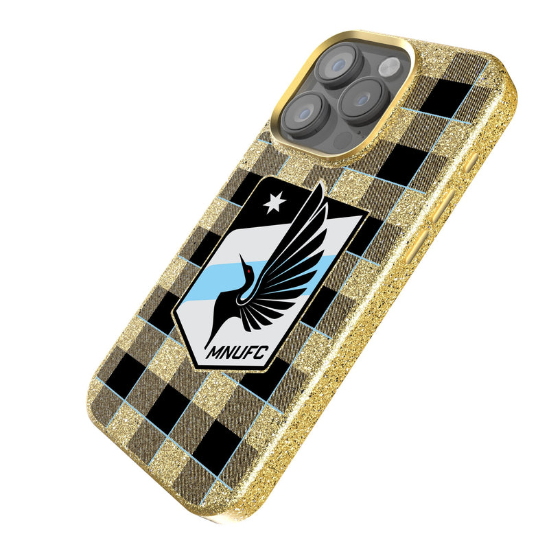 Minnesota United FC   Plaid iPhone Bling Phone Case Iso.Jpg