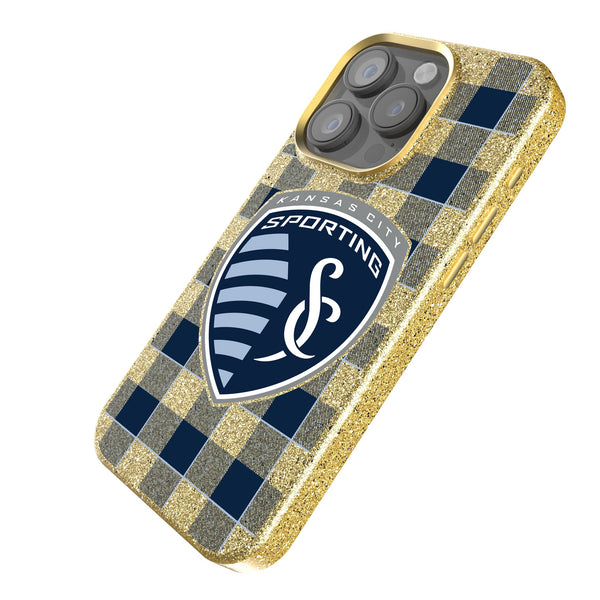 Sporting Kansas City   Plaid iPhone Bling Phone Case Iso.Jpg