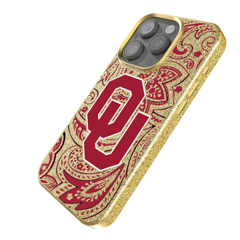 University of Oklahoma Sooners Paisley iPhone Bling Phone Case Iso.Jpg