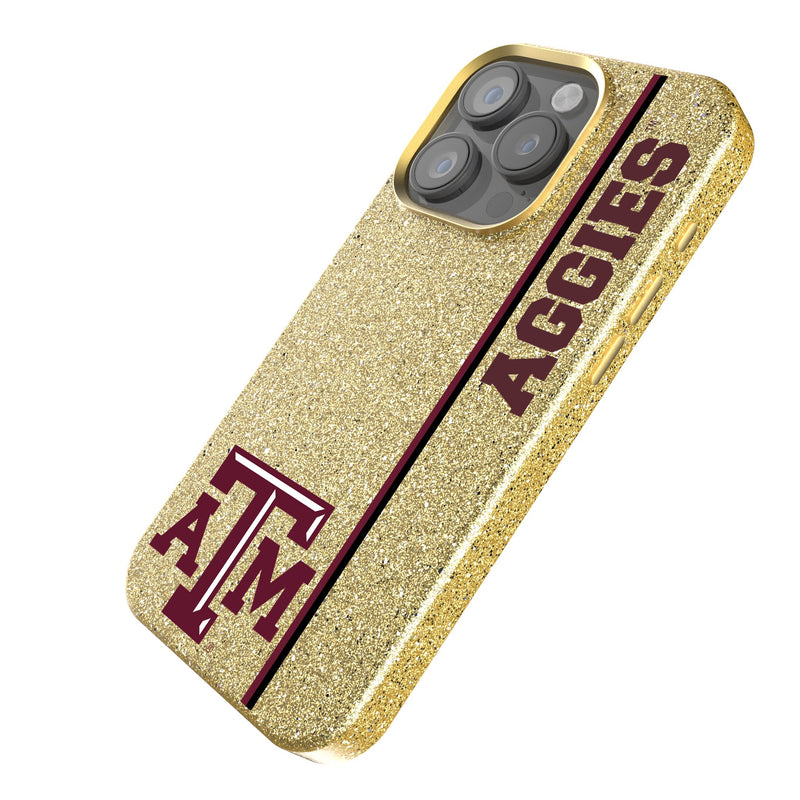 Texas A&M University Aggies Sidebar iPhone Bling Phone Case Iso.Jpg