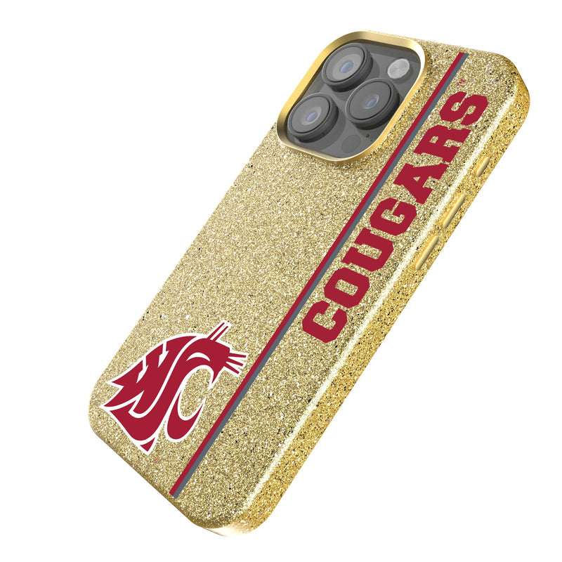 Washington State University Cougars Sidebar iPhone Bling Phone Case Iso.Jpg