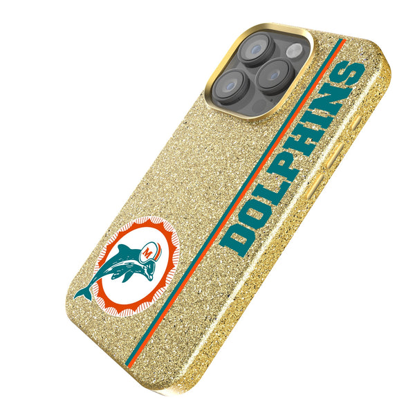 Miami Dolphins 1966-1973 Historic Collection Sidebar iPhone Bling Phone Case Iso.Jpg