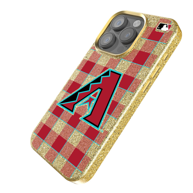 Arizona Diamondbacks Plaid iPhone Bling Phone Case Iso.Jpg