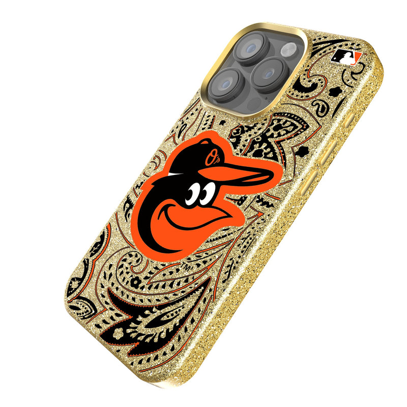 Baltimore Orioles Paisley iPhone Bling Phone Case Iso.Jpg