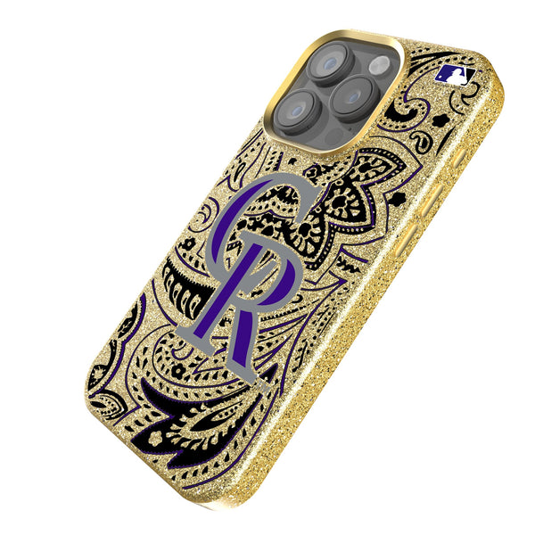 Colorado Rockies Paisley iPhone Bling Phone Case Iso.Jpg