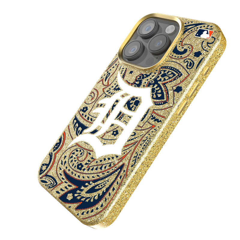 Detroit Tigers Paisley iPhone Bling Phone Case Iso.Jpg