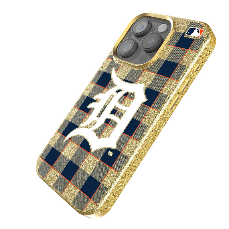 Detroit Tigers Plaid iPhone Bling Phone Case Iso.Jpg