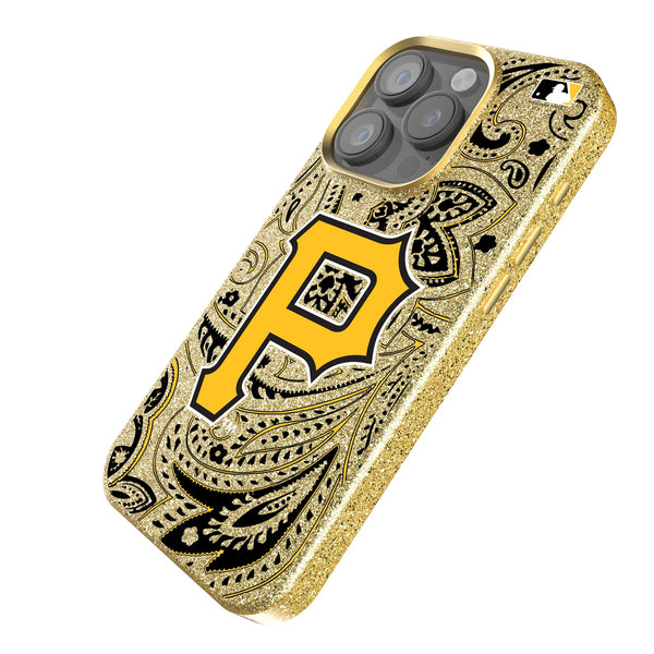 Pittsburgh Pirates Paisley iPhone Bling Phone Case Iso.Jpg