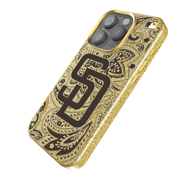 San Diego Padres Paisley iPhone Bling Phone Case Iso.Jpg