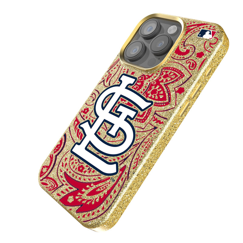 St Louis Cardinals Paisley iPhone Bling Phone Case Iso.Jpg