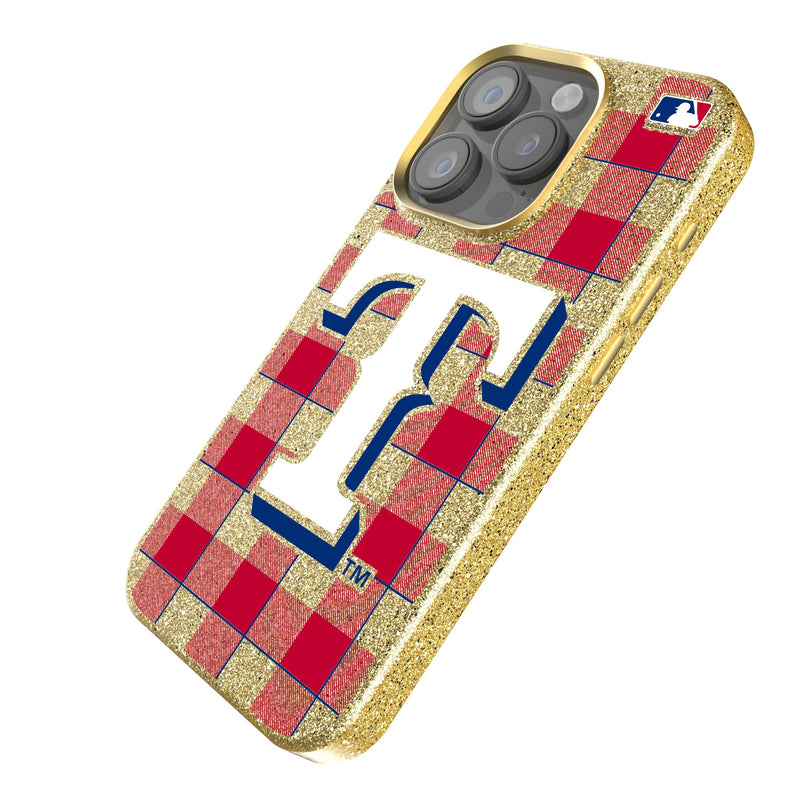 Texas Rangers Plaid iPhone Bling Phone Case Iso.Jpg