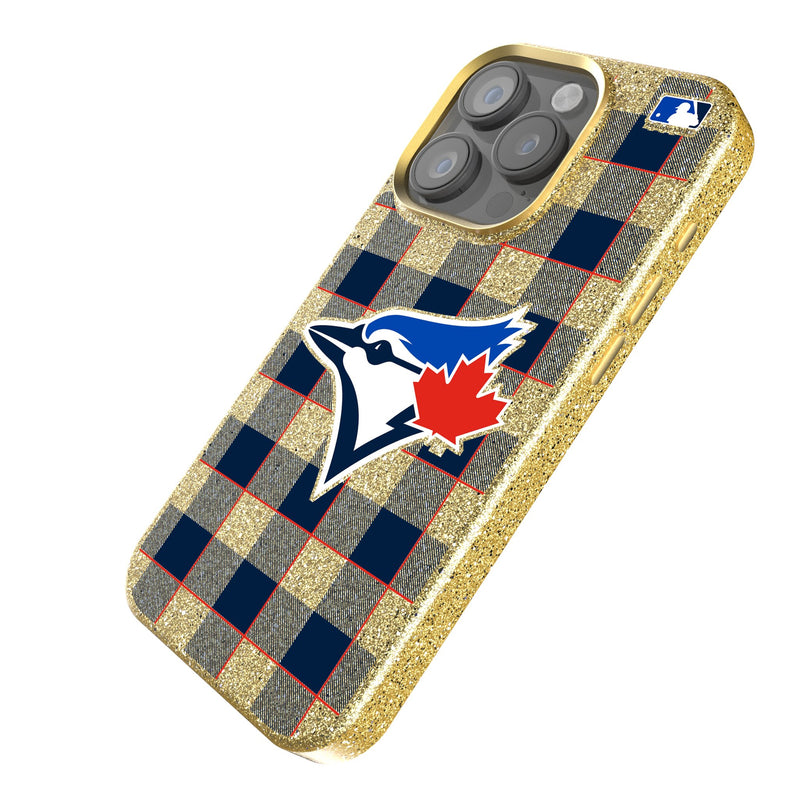 Toronto Blue Jays Plaid iPhone Bling Phone Case Iso.Jpg