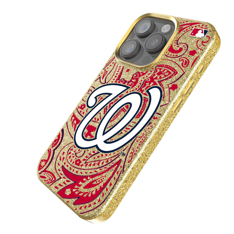 Washington Nationals Paisley iPhone Bling Phone Case Iso.Jpg