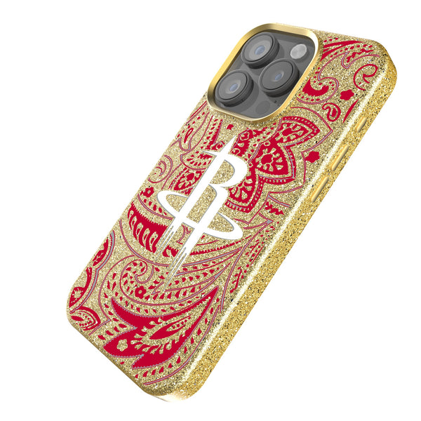 Houston Rockets Paisley iPhone Bling Phone Case Iso.Jpg