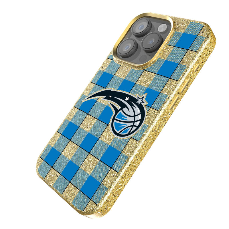 Orlando Magic Plaid iPhone Bling Phone Case Iso.Jpg