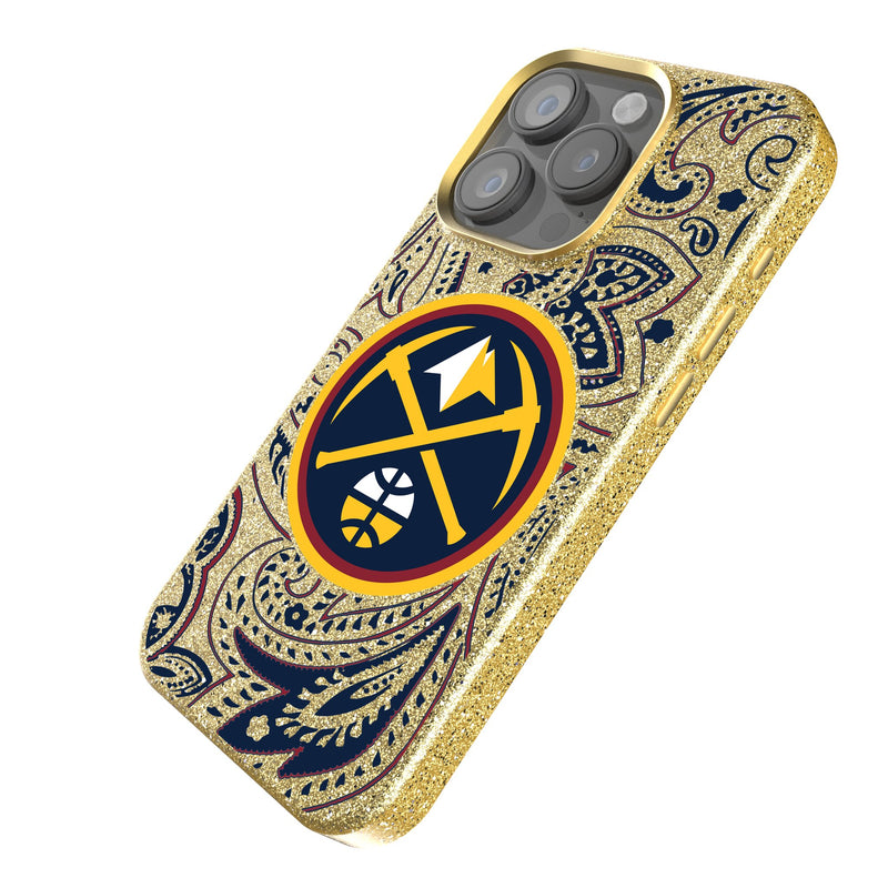 Denver Nuggets Paisley iPhone Bling Phone Case Iso.Jpg