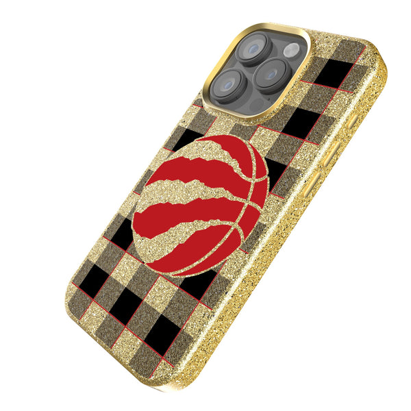 Toronto Raptors Plaid iPhone Bling Phone Case Iso.Jpg