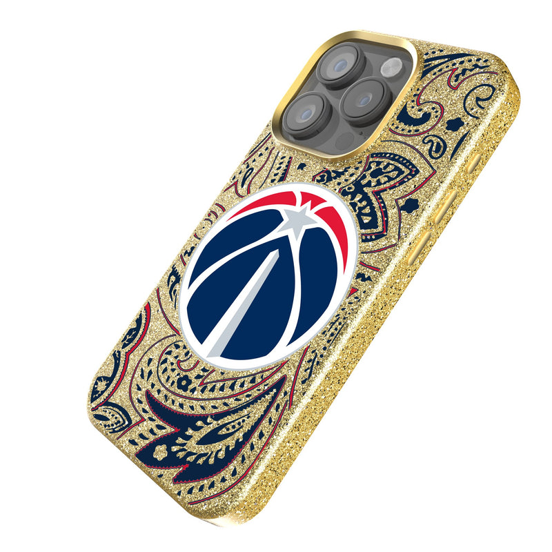 Washington Wizards Paisley iPhone Bling Phone Case Iso.Jpg