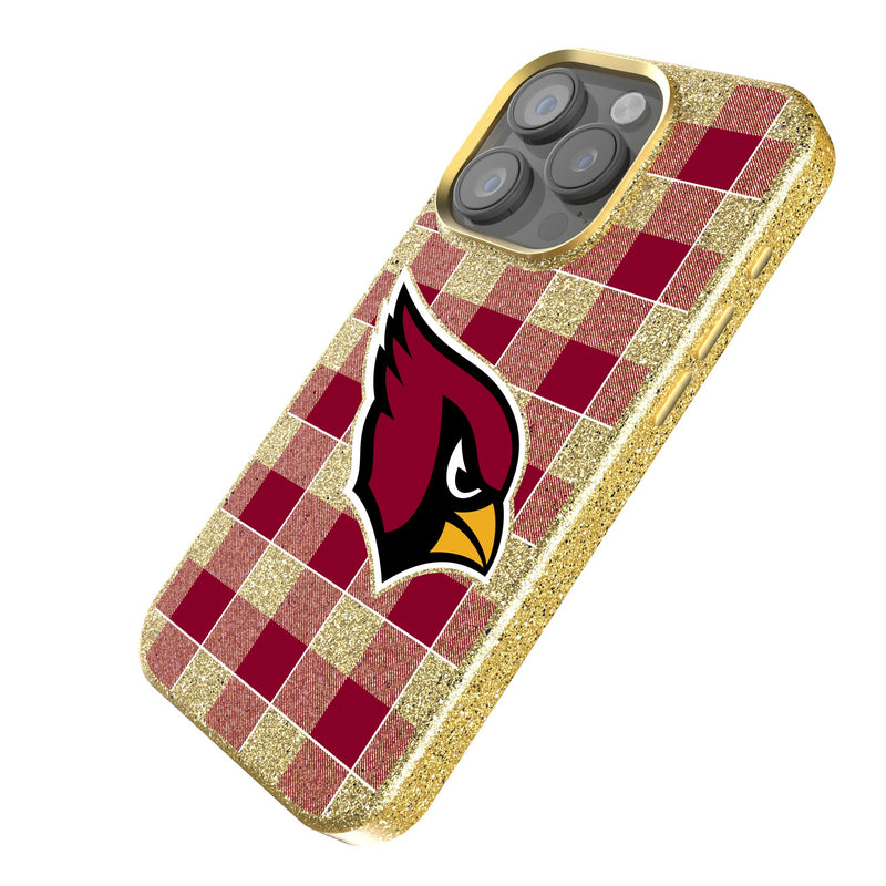 Arizona Cardinals Plaid iPhone Bling Phone Case Iso.Jpg