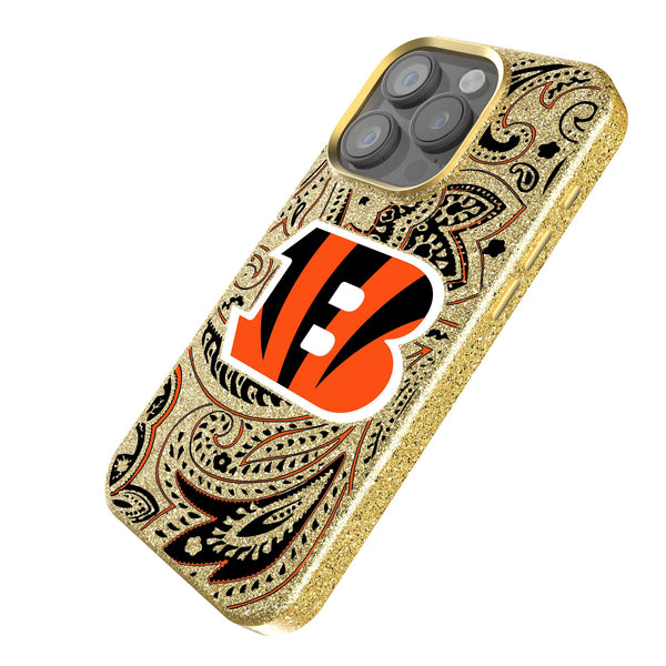 Cincinnati Bengals Paisley iPhone Bling Phone Case Iso.Jpg