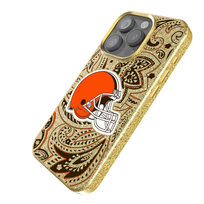 Cleveland Browns Paisley iPhone Bling Phone Case Iso.Jpg