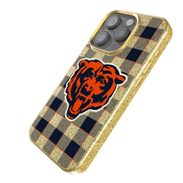 Chicago Bears Plaid iPhone Bling Phone Case Iso.Jpg